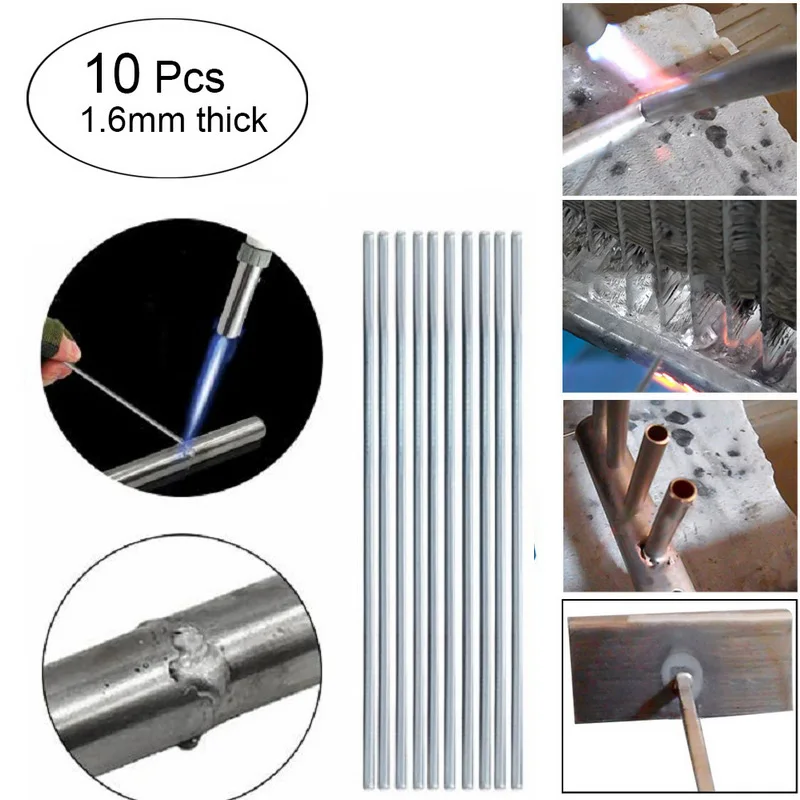 10pcs 1.6mm 100/500 шт сварочная проволока из нержавеющей стали рулон 1,6 мм/2 мм* 50 см Низкий Температура Алюминий сварочная проволока ящик для хранения большой Ёмкость объем запоминающего устройства - Цвет: 10pcs 1.6mm