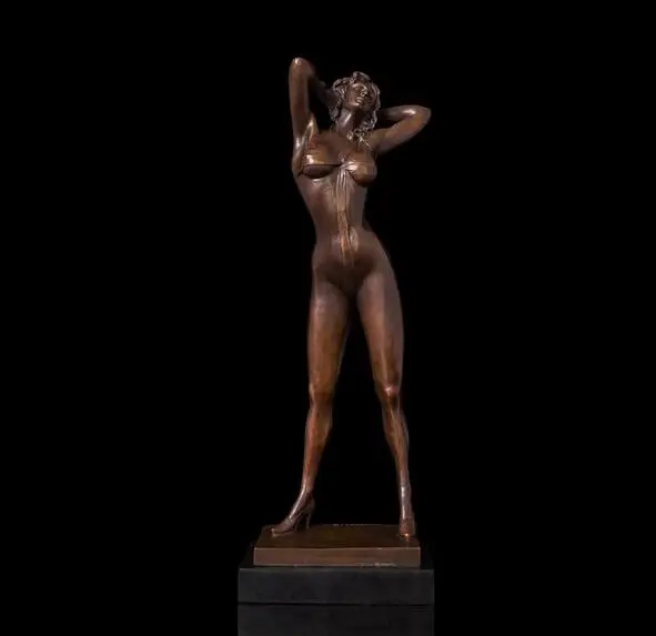 20 &quotArt Deco Скульптура сексуальный женский для девочек Женский бронзовая
