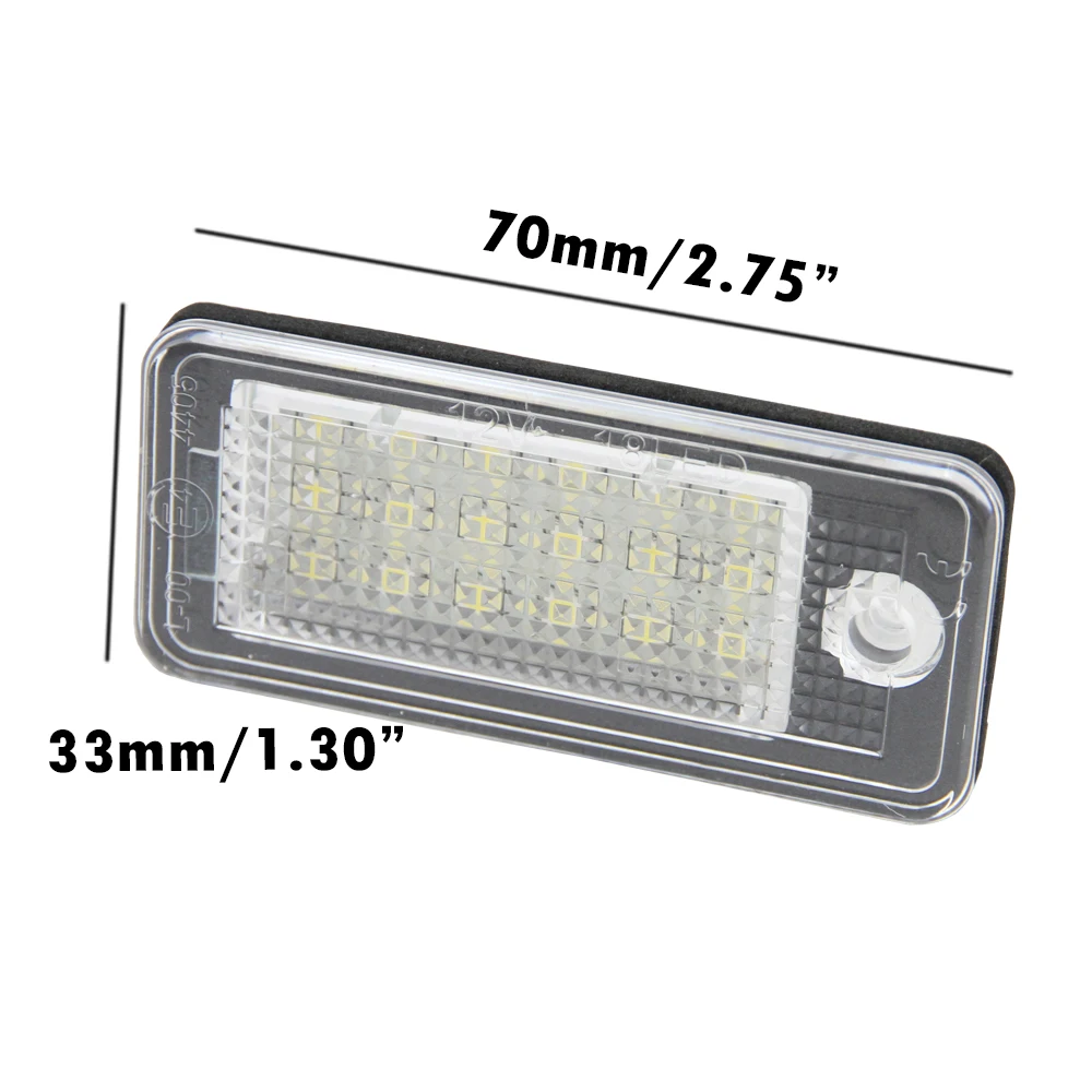 Белый 3 Вт 18 SMD СВЕТОДИОДНЫЙ номерной знак для Audi A4 A6 C6 A3 S3 S4 B6 B7 S6 A8 S8 Rs4 Rs6 Q7 Canbus