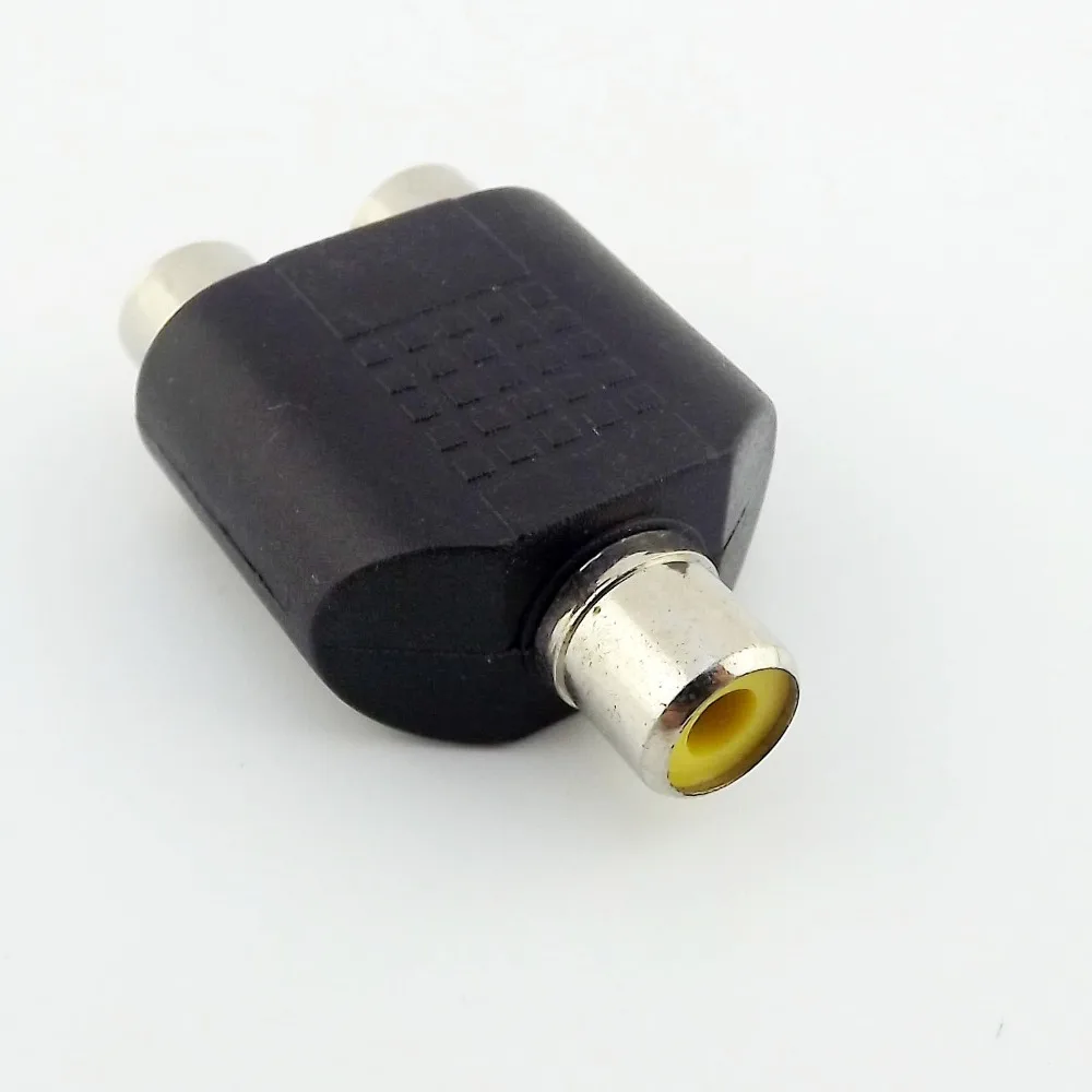 3 шт. RCA гнездовой разъем для Dual 2X Phono Female Y сплиттер аудио адаптер