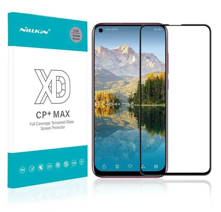 XD Plus Защитная пленка для экрана для huawei Honor View 20 6,4 ''NILLKIN Amazing H/H+ PRO/XD CP+ MAX из закаленного стекла для huawei Nova 4 - Цвет: XD Plus