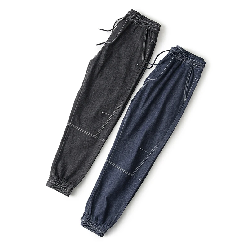 Enjeolon new fashion 2020 men jeans pants sweatpants for cool clothes black blue casual male K6626 | Мужская одежда