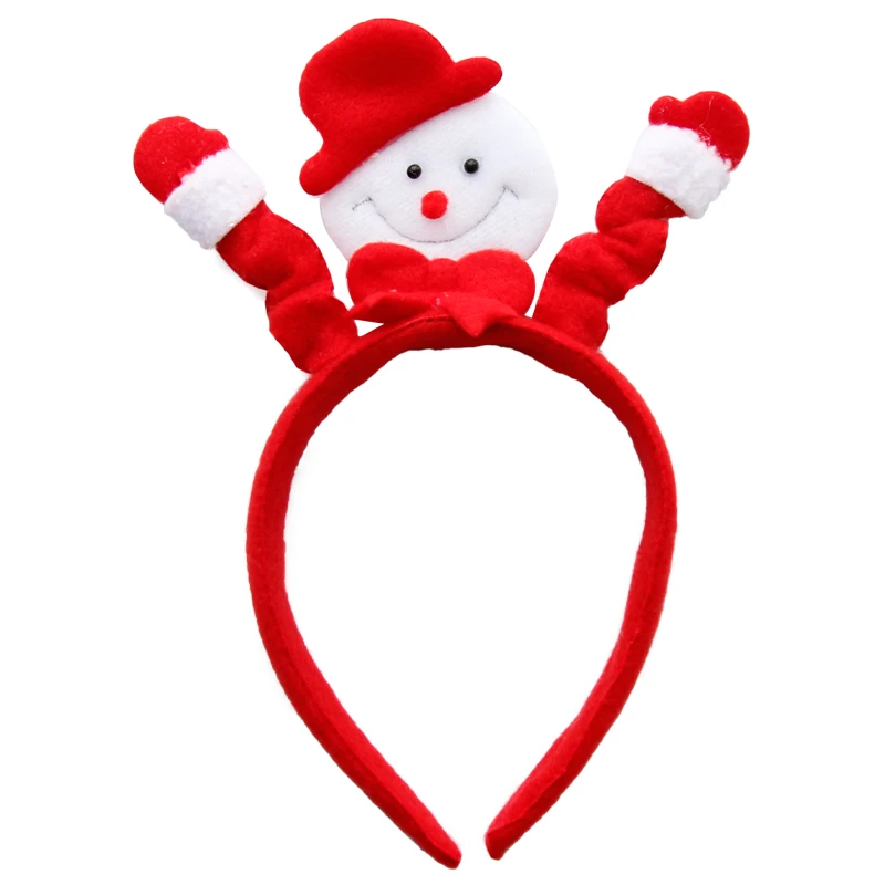 Поднимите руку снеговик/Рождество оголовье Санта Клаус шляпа для рождественской