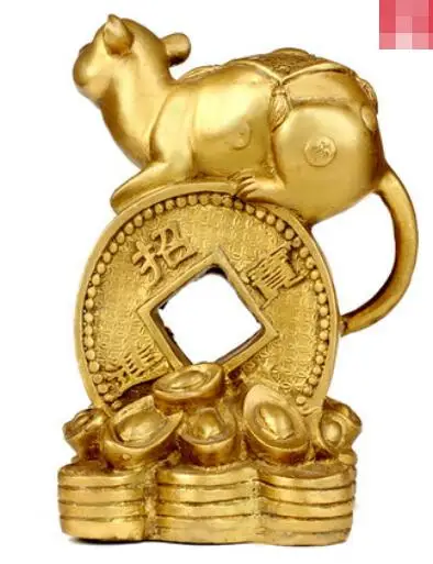 Brass Monkey Mouse Chinese Living Room Home Crafts of Zodiac Mice | Дом и сад