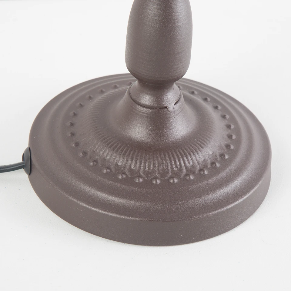 Винтаж Коричневое Железо настольная лампа E14 держатель лампы Освещение в