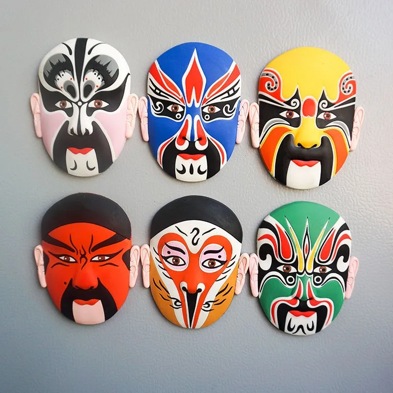 

Peking Opera Cartoon Fridge Sticker Soft Peking Opera Facebook Opera Fridge Magnet Magnet Soft Home Decoration Gift