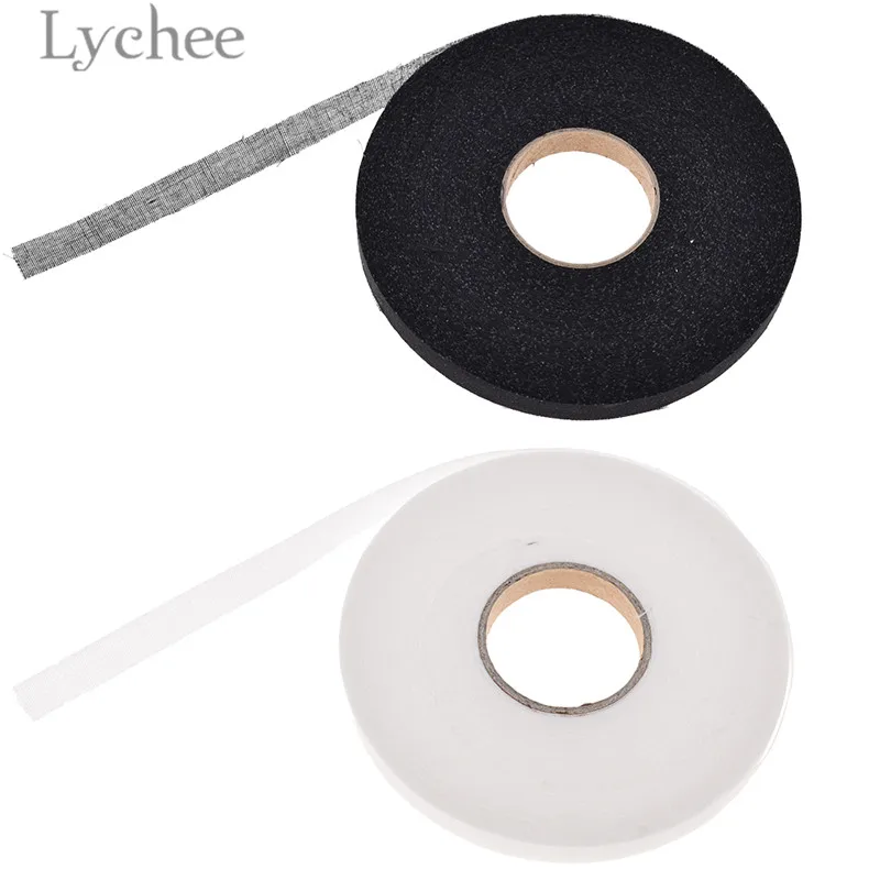 Lychee Life 50 м прокладочная лента черно-белая тканевая для вышивания на лоскутках