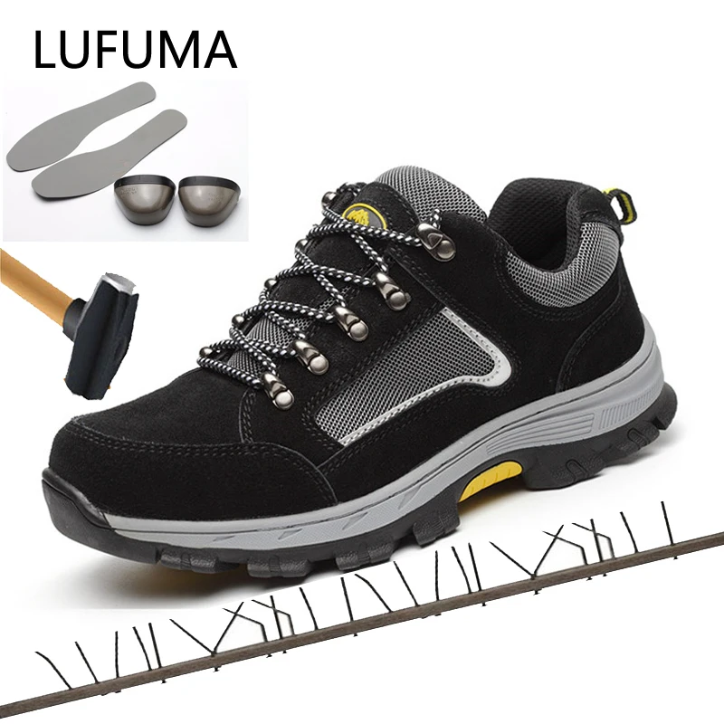 LUFUMA/Брендовые мужские и женские ботинки для работы безопасности большие размеры