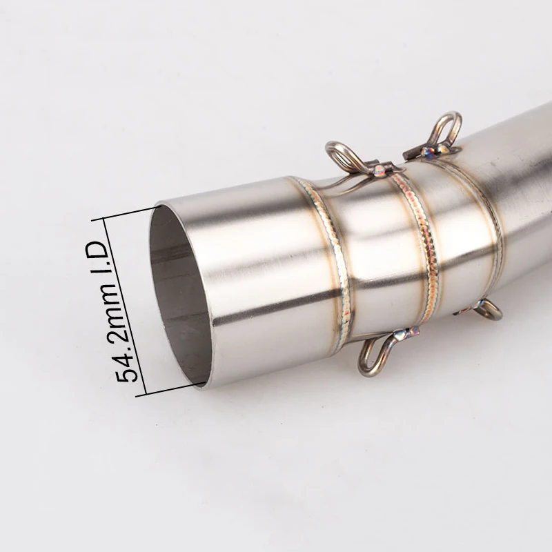 Motorcycle Exhaust Middle Link Pipe Connection Stainless Steel For BMW F650GS F700GS F800GS F800R F800GT 2009-2016 Slip On | Автомобили и