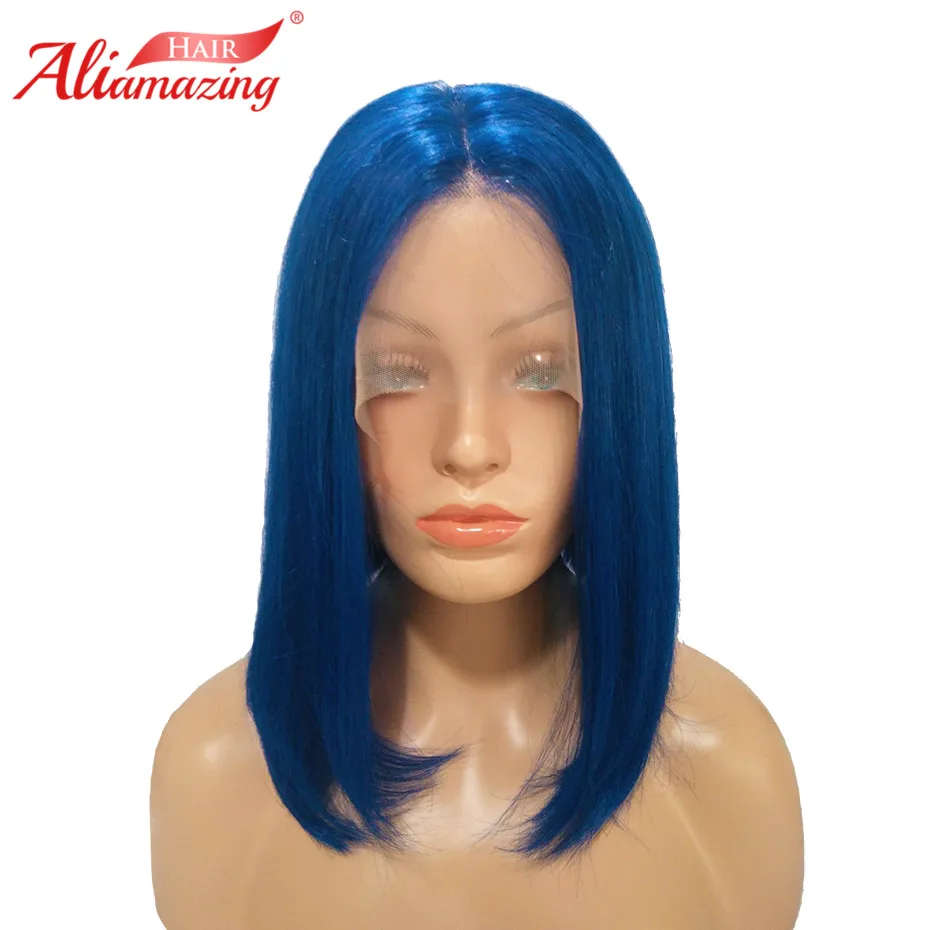 Волосы Али Amazing короткие волосы в виде Боба бразильские Remy прямые кружевные