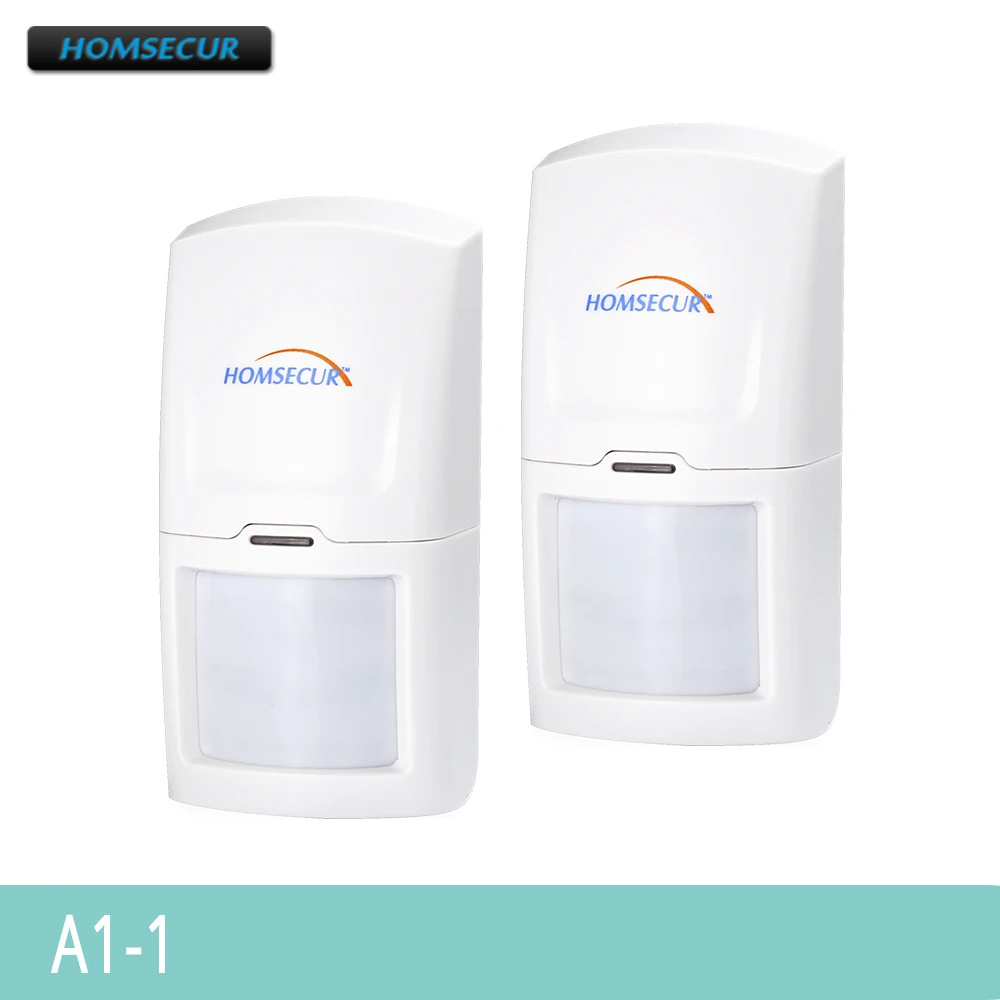 HOMSECUR 2 шт. беспроводной 433 МГц PIR датчик движения для домашней сигнализации |