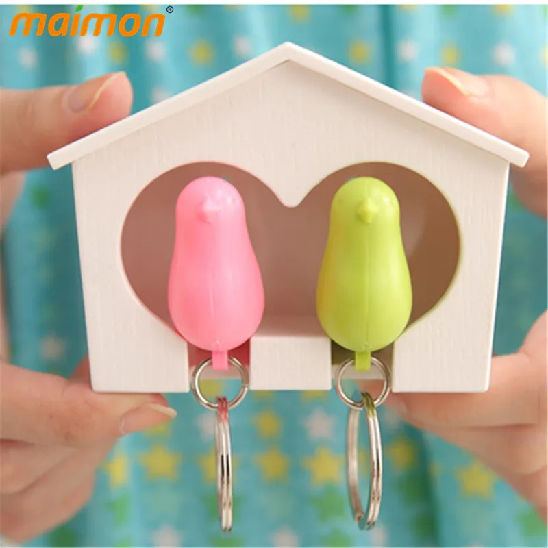 Декоративный Воробей гнездо дизайн настенный держатель для ключей ящик хранения