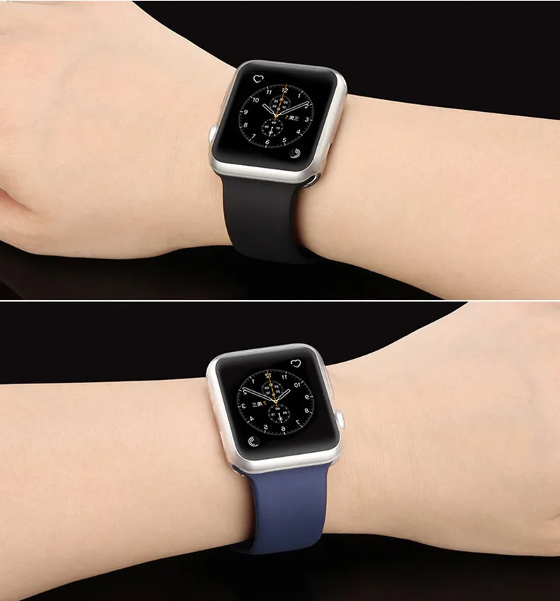 Ультратонкий чехол для Apple Watch Series 4/5, чехол 44 мм, 40 мм, универсальная Защита экрана для iWatch Series 3/2, 42 мм, 38 мм, корпус