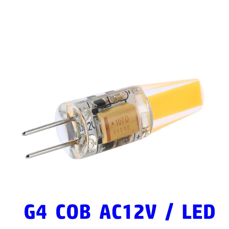 Супер яркий светодиодный G4 лампа AC/DC 12V 220V диммер 12W 6W 9W COB SMD светильник заменить
