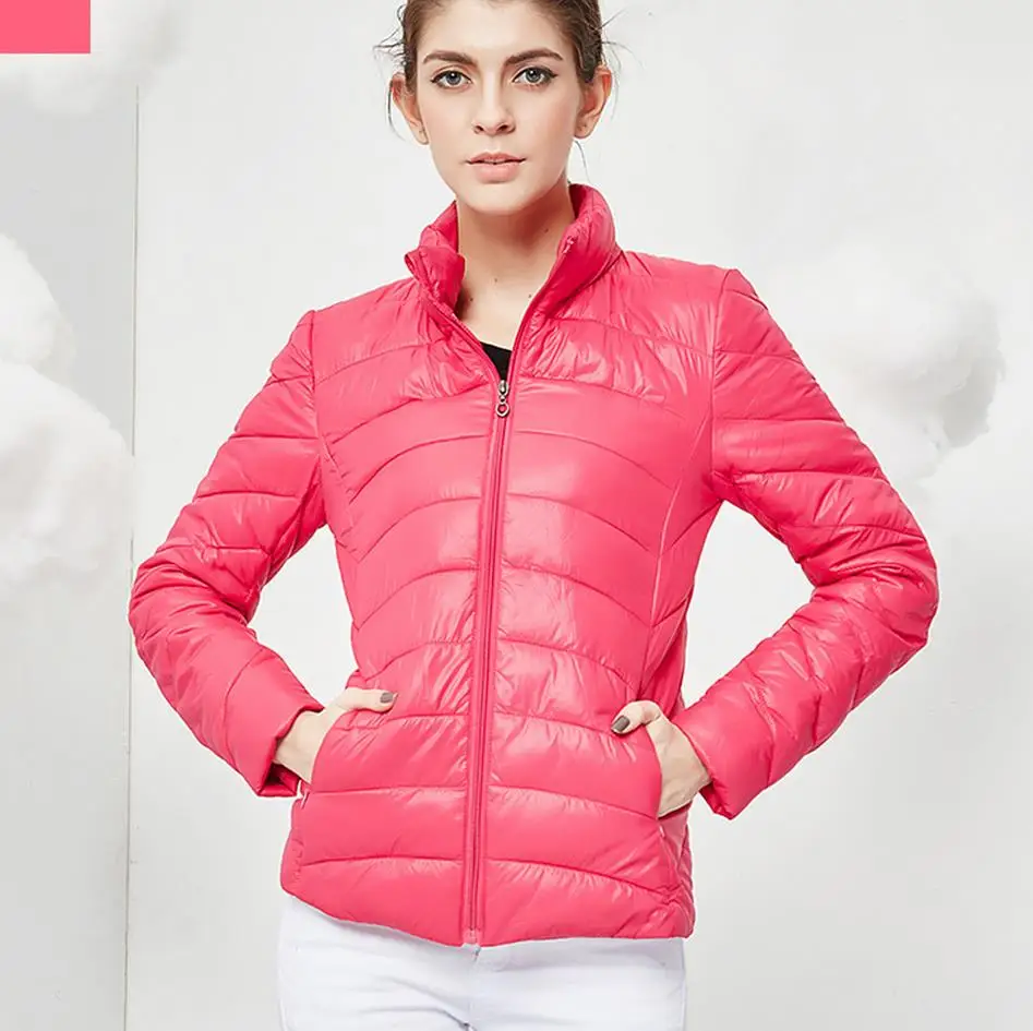 Зимняя куртка женская осенняя короткая пуховая хлопковая модная зимняя и пальто