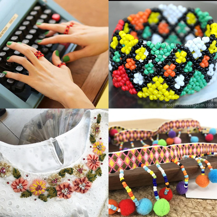 AB цветные стеклянные бусины H образной формы для искусственных бусин