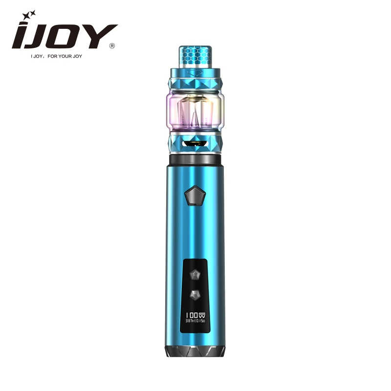 Оригинал IJOY SABER 100 Вт комплект с 5 мл Diamond Subohm Tank Saber MOD электронная сигарета вейп