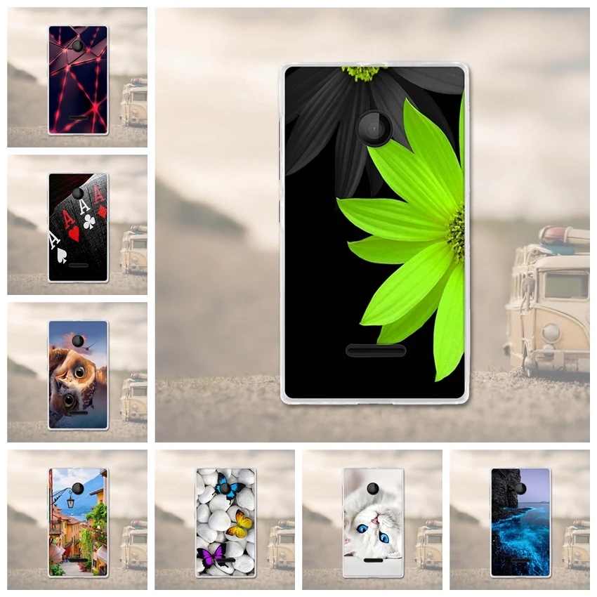 Для Funda Nokia Microsoft Lumia 435 чехол 3D рельефный рисунок мягкий силиконовый для |
