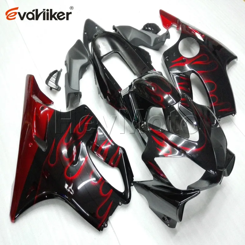 

ABS plastic Fairings hull for CBR600 F4i 2001 2002 2003 red flames CBR 600F4i 01 02 03 motorcycle panels Injection mold