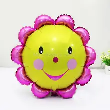 1 шт. улыбка подсолнухи Форма Фольга воздушный шар Дети Baby Shower