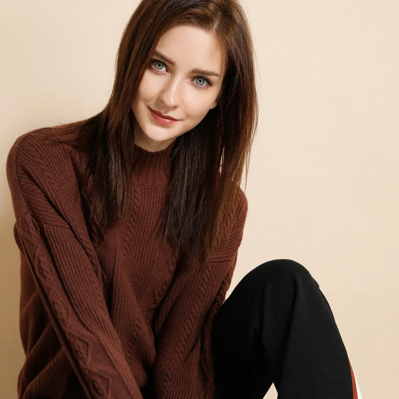 Tong Yi Autumn Winter Women Pullovers Sweater Knitted Elasticity Casual Jumper Fashion Slim Turtleneck Warm Female Sweaters | Женская