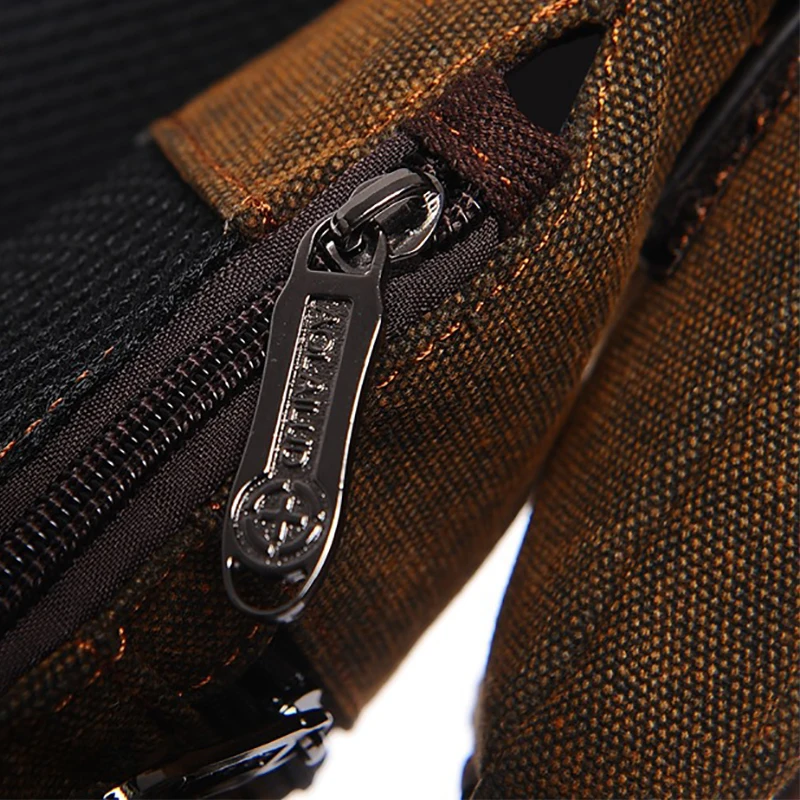 Холщовая нагрудная Сумка слинг для мужчин саквояж на плечо в стиле Полумесяца