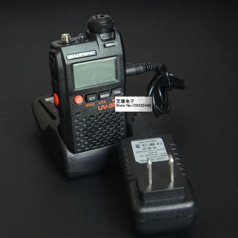Оригинальные мини Baofeng UV-3R Двухканальные рации Dual Band 136-174/400-470 двухдиапазонный УКВ