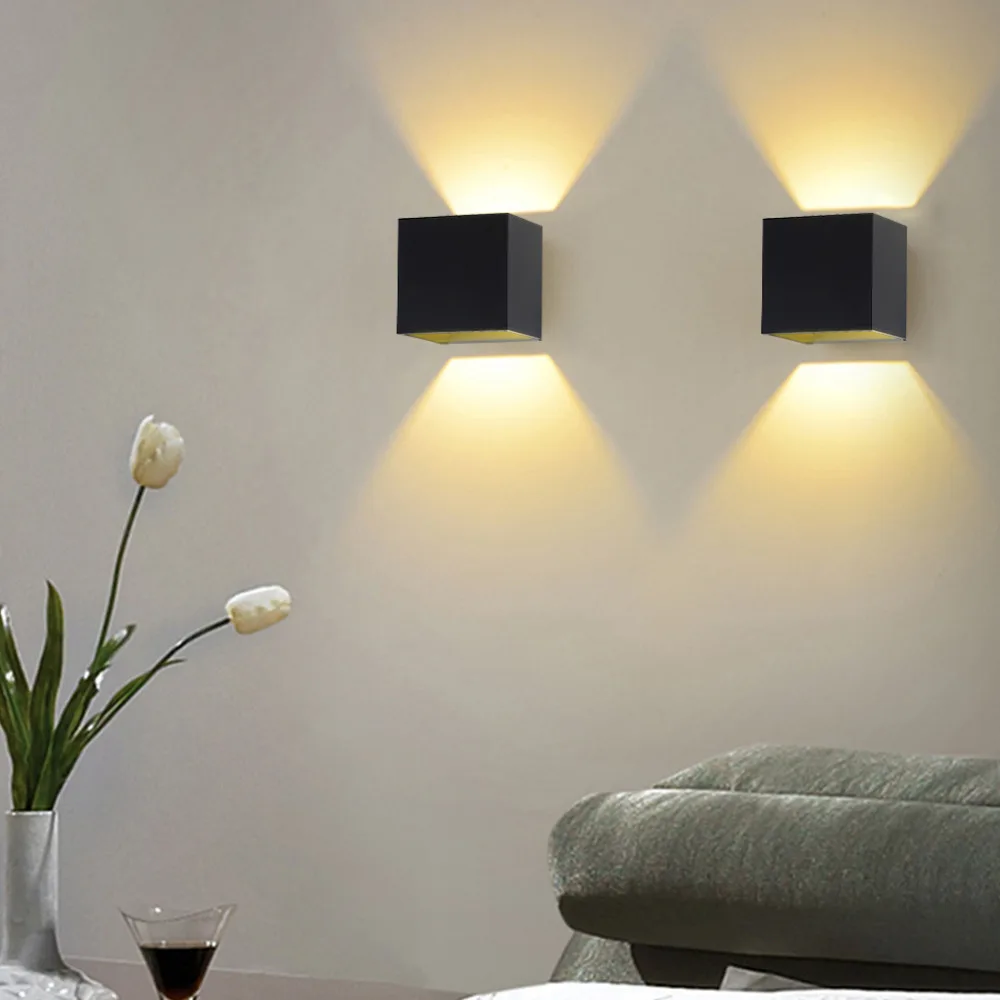 Приглушаемая светодиодная настенная лампа 110 в 220 6 вт|Комнатные настенные LED