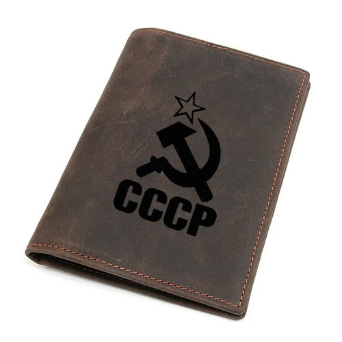 style 2 Новинка, Россия, двуглавый орел, Обложка для паспорта, Воловья кожа, много держателей карт, Ретро стиль, CCCP, кошелек для паспорта и путешествий - Цвет: style 2