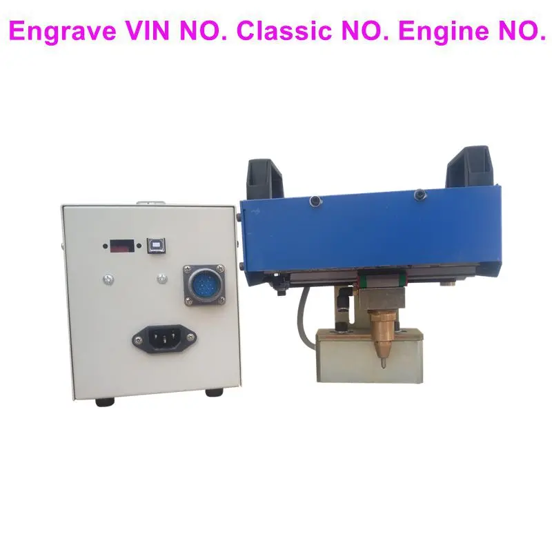 Factory price dot peen engraving machine,pneumatic dot peen marking machine for aluminum 125*30mm