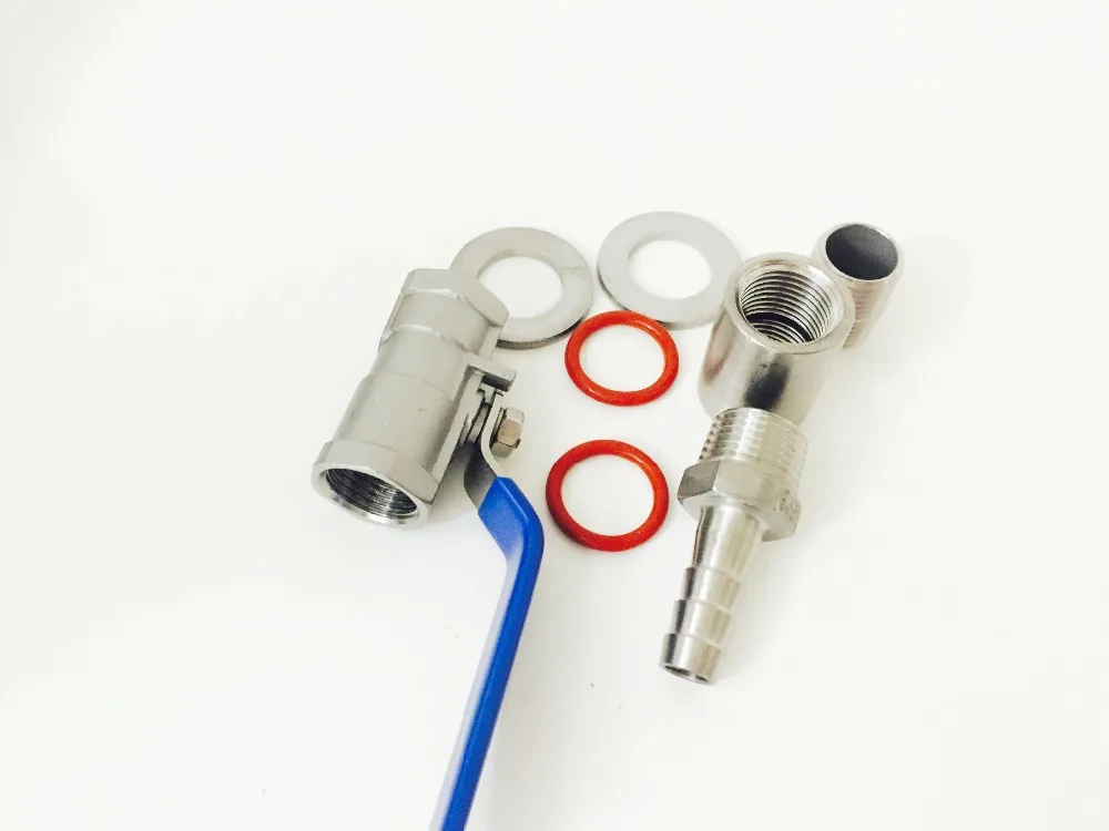 1/2 &quot304 нержавеющая сталь бесшовный компактный шаровой кран &amp Барб Homebrew пивной