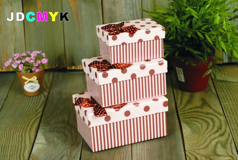 3 размера/комплект Подарочная коробка высокого качества полноцветная печать на