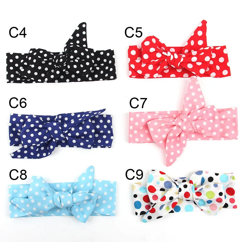 

Baby Headband Party Floral Prints Bandanas Children Rabbit Ear Headwear Korean Hair Accessories for Baby Girls Headband TS07