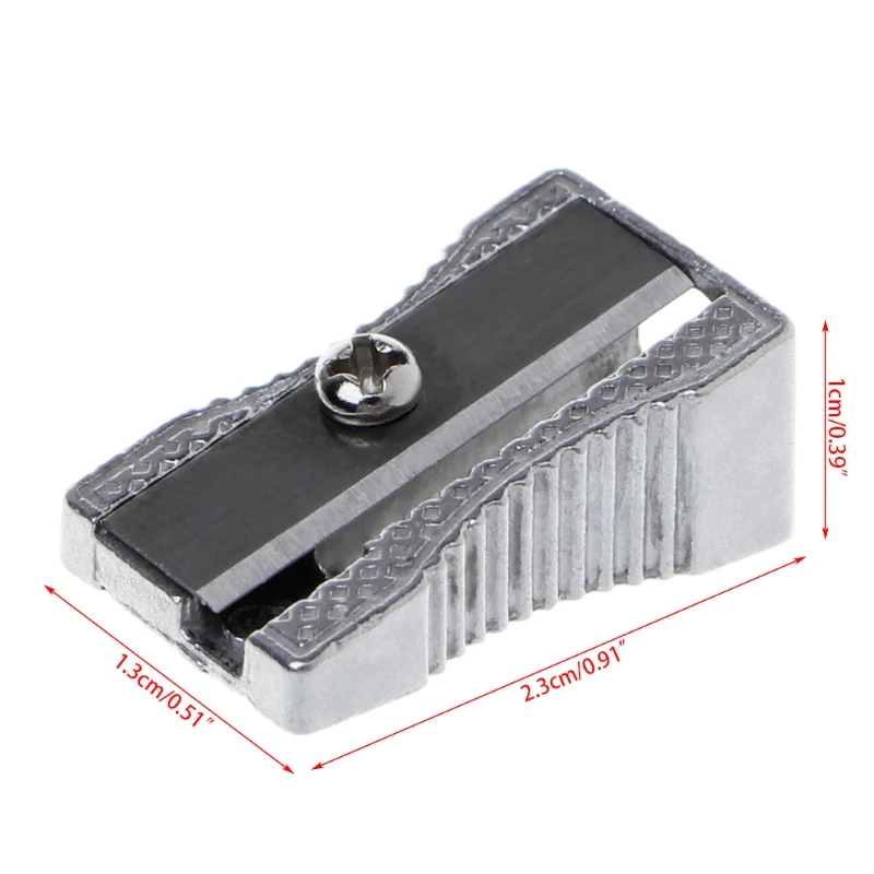 

Metal Bevelled Single Hole Pencil Sharpener School Office Sharpener Stationery