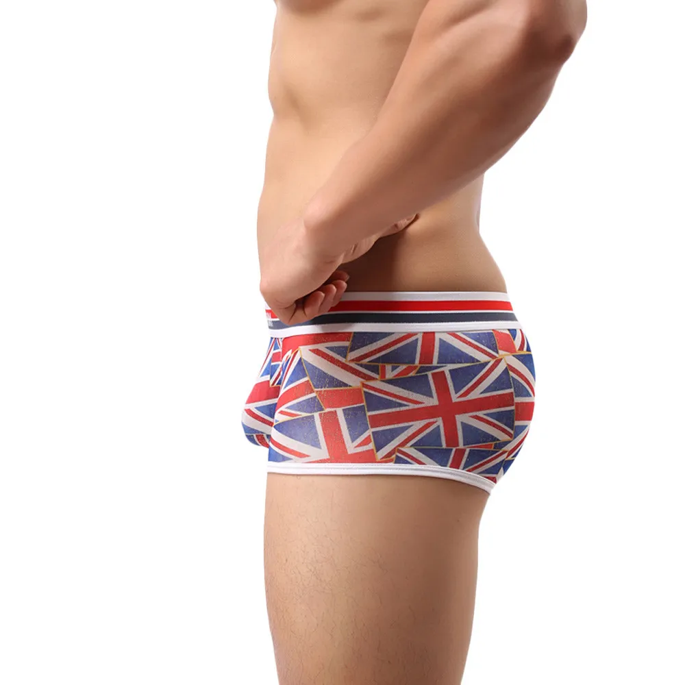 2017 мужские пикантные трусы боксеры новые модные простые мужское нижнее белье #