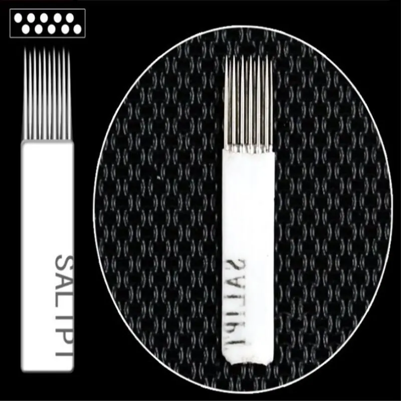 

12 контакты татуаж иглы стерилизованные иглы microblading бровей pen иглы