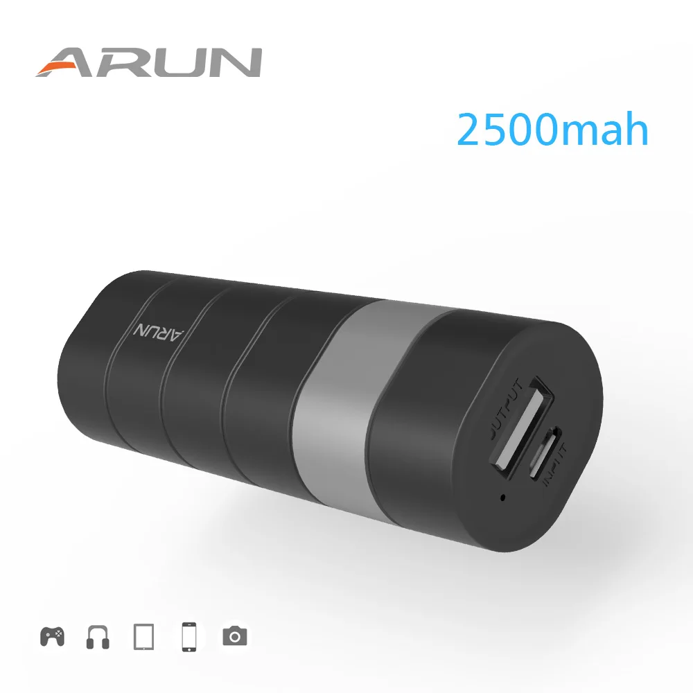 Arun 2500 мАч ultradunnes tragbares externes qualitats ladegerät меха intelligente telefone universalmacht банк супер Dunnes