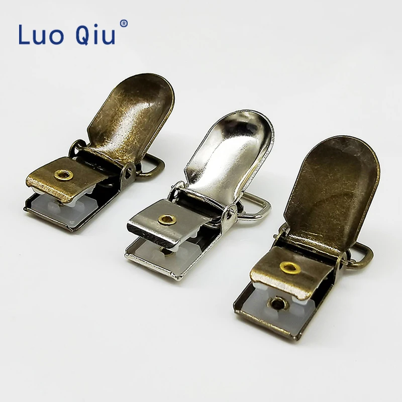 Luo Qiu 5 шт./лот 15 мм 0 6 дюйма детская круглая металлическая пустышка зажим держатели