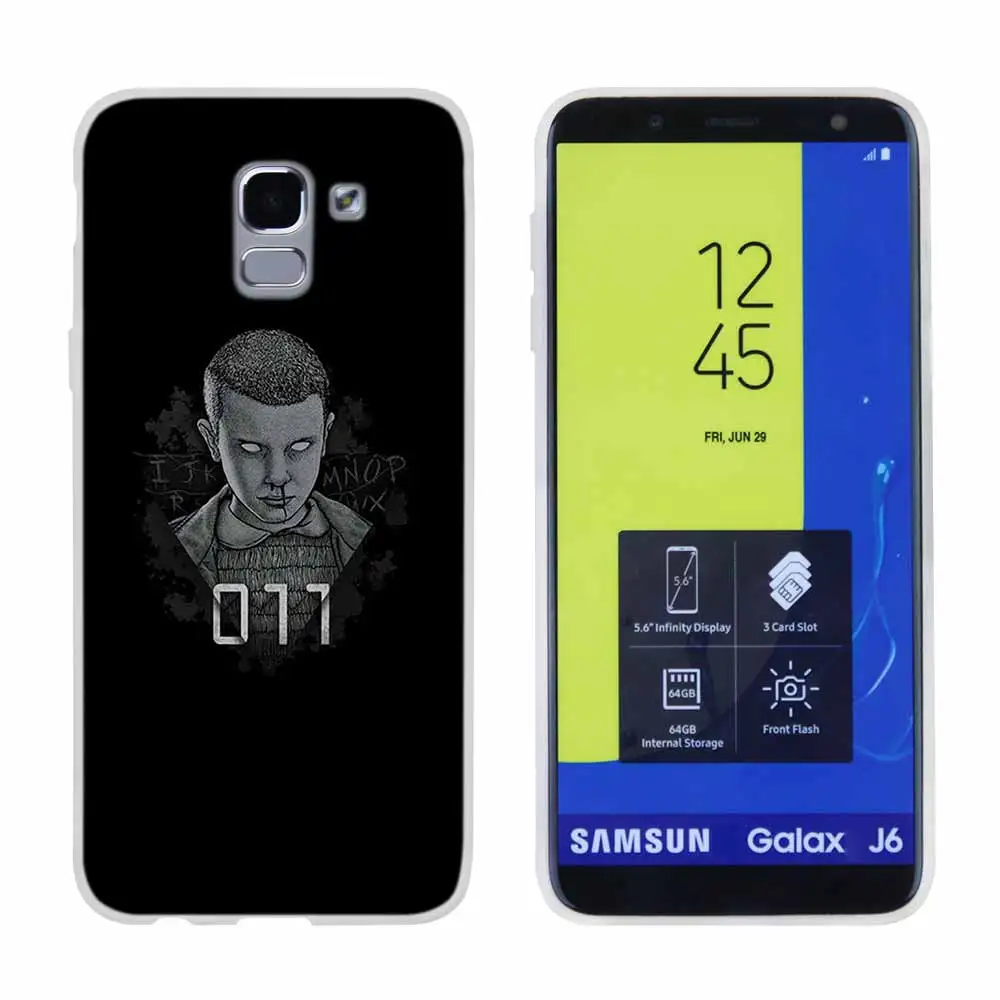 Очень странные дела для чехол для телефона samsung Galaxy j6 J8 J7 J5 J3 J4 Plus J610 Prime Мягкий силиконовый чехол
