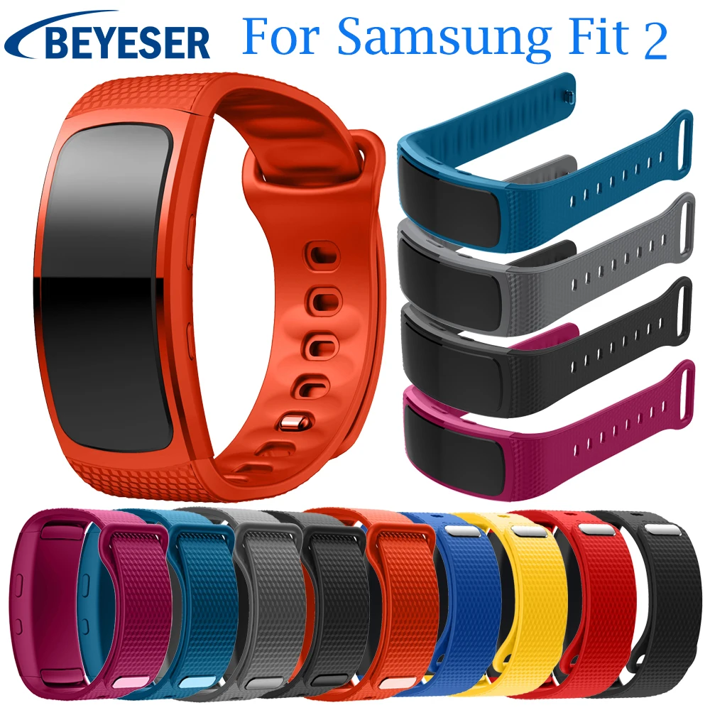 

Сменный силиконовый ремешок L/S для Samsung Gear Fit 2, спортивный ремешок для часов Samsung Fit 2 SM-R360