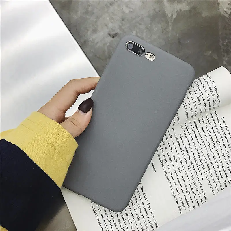 Роскошный серый матовый Мягкий ТПУ чехол для телефона Samsung Note 8 9 5 4 3 S8 S9 Plus S6 S7 Edge C5