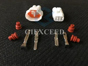 2 комплекта, 2 Pin 6180-2181 6187-2171 MT090 гнездовой автомобильный разъем, водонепроницаемый автомобильный разъем, гнездо мотоцикла