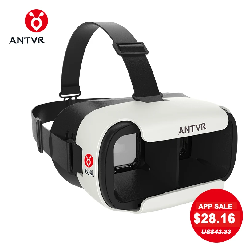 ANTVR Loop distortion free box 3D VR очки шлем гарнитура на голову для 5 6 дюймов Android IOS iPhone samsung Xiaomi