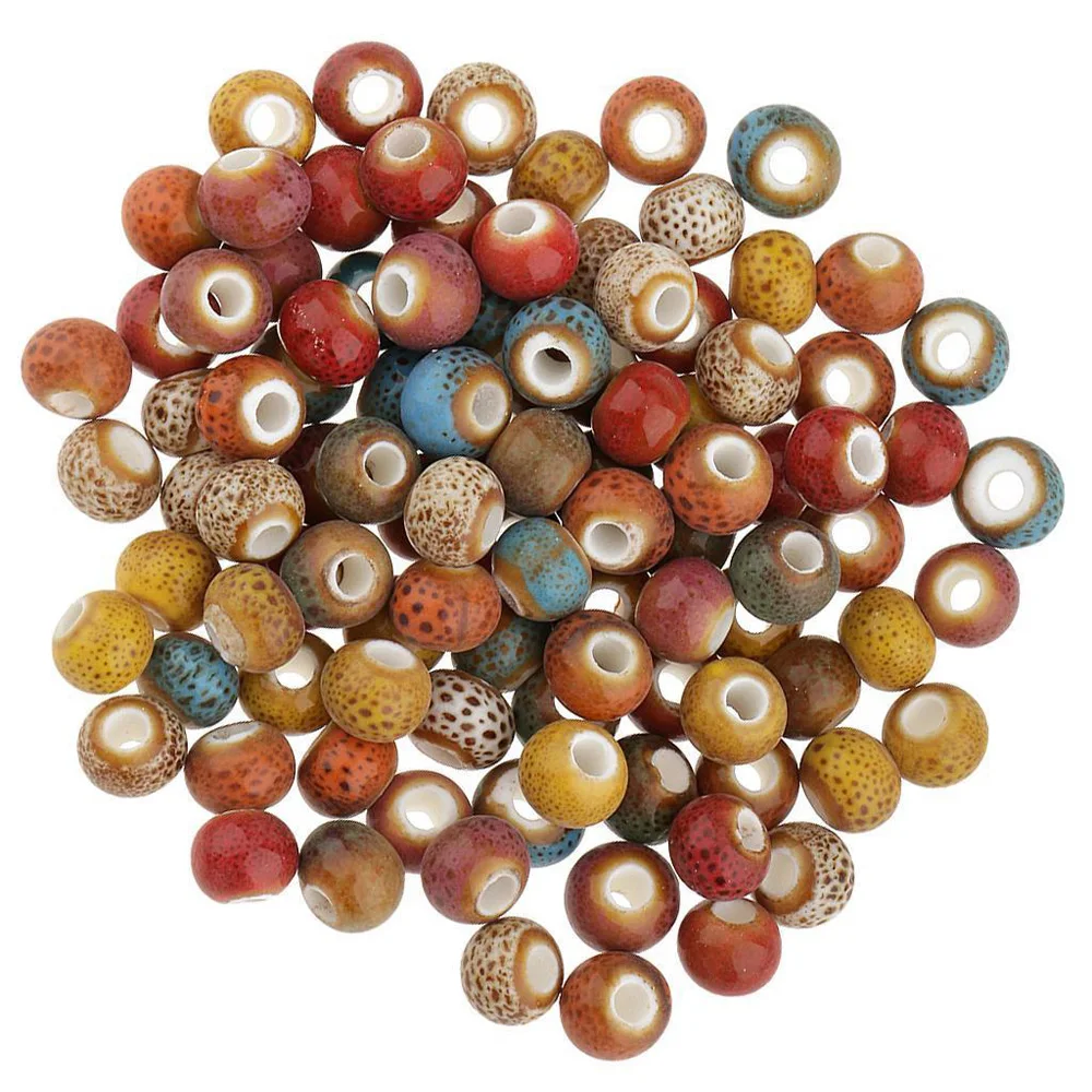 100x винтажные Свободные керамические фарфоровые бусины Подвески Украшения