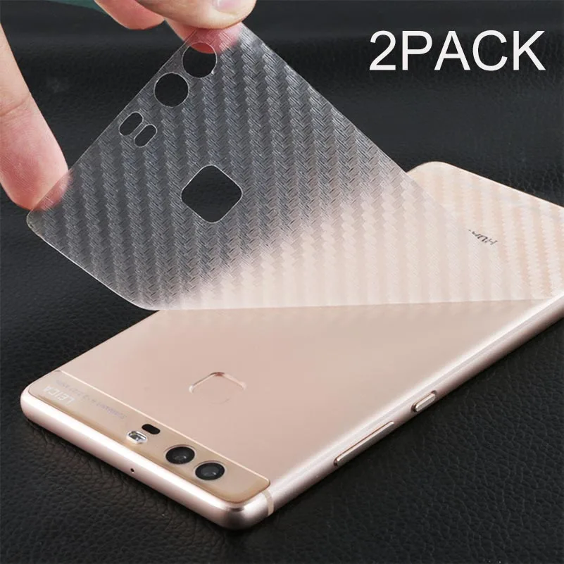 2 упаковки 3D защитная задняя пленка из углеродного волокна для Huawei P8 Lite 2017 Защита