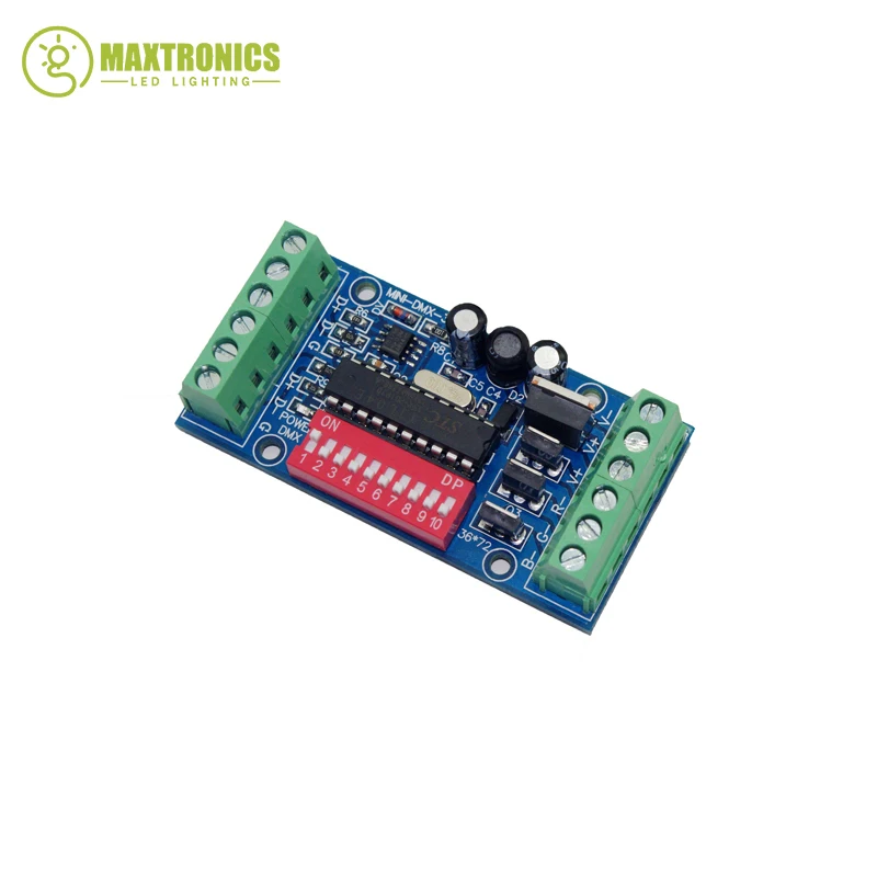 1 шт. DC5V-24V mini 3CH Easy dmx LED Controller RGB dmx512 декодер Бесплатная доставка | Освещение