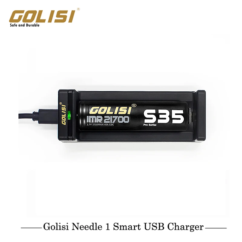 Оригинальное умное зарядное устройство Golisi с 1 USB одно гнездо для аккумулятора