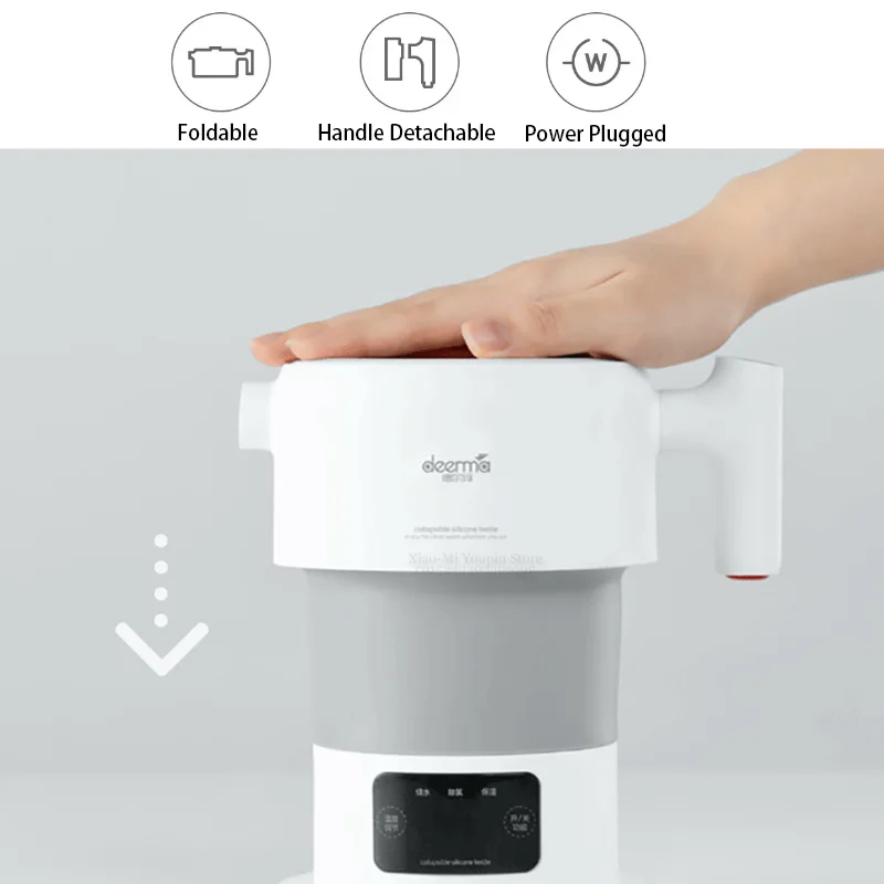 Xiaomi Deerma 0.6L складной портативный Электрический чайник для воды ручной Электрический колба для воды горшок автоматическое отключение защиты чайник