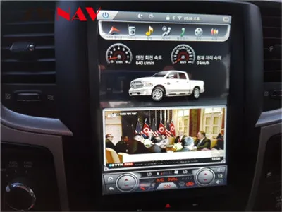 ZWNVA Tesla ips экран Android 9 автомобильный радиоприемник с навигацией gps для Dodge ram без CD плеера gps система аудио