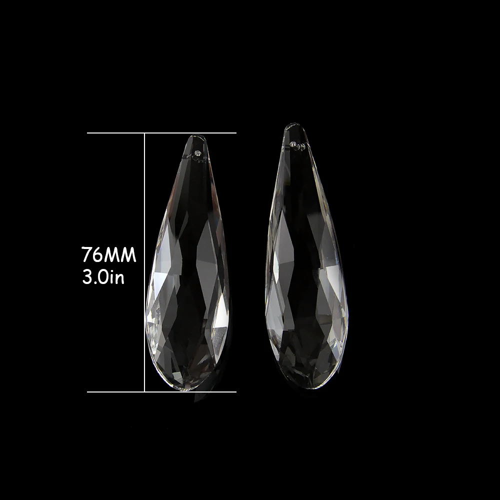 Высококачественные прозрачные кристаллические призматические подвески в форме